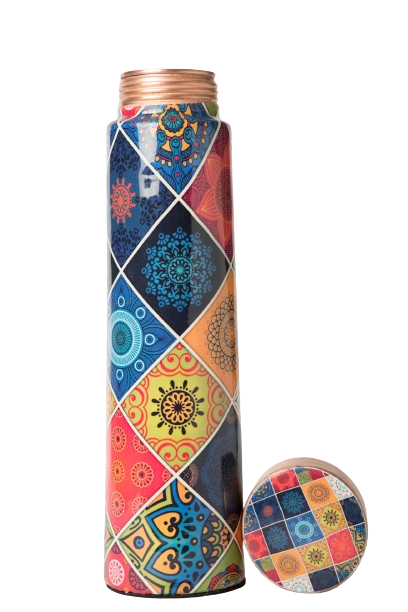 Moroccan Red Copper Bottle